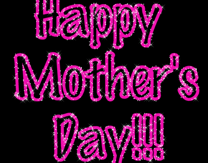 Brokatowy różowy napis szczęśliwego dnia matki